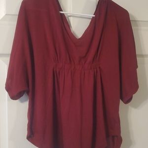 Burgandy Blouse